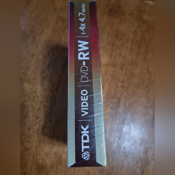 ๐๏ธ TDK DVD-RW 5 pack 6 hours 1-4x 4.7 GB/GO New Sealed - Picture 2 of 3